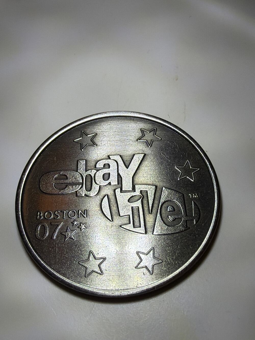 ebay Live City Of Boston 2007 Event Coin Token Medal Letter O From Ebaylive